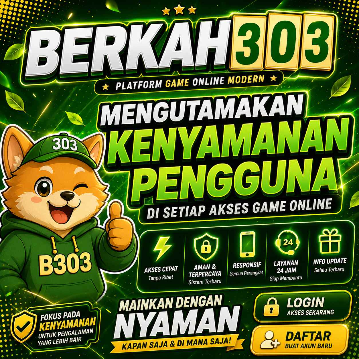 BERKAH303: Mengutamakan Kenyamanan Pengguna di Setiap Akses Game Online
