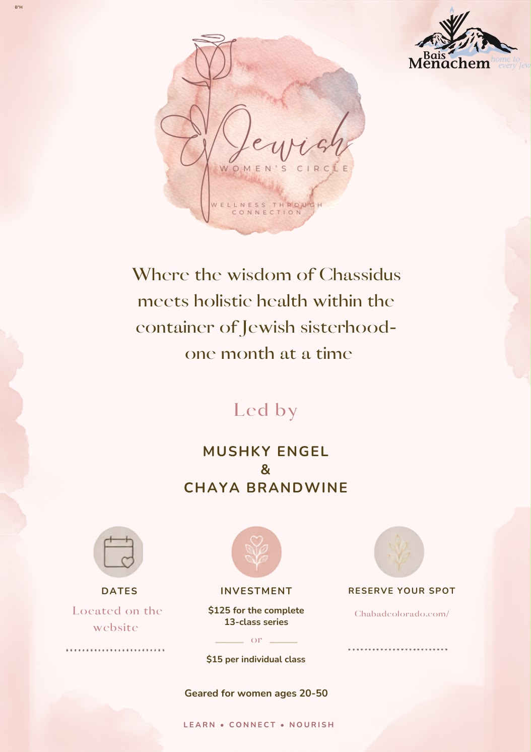 Monthly Wellness Circle flyer