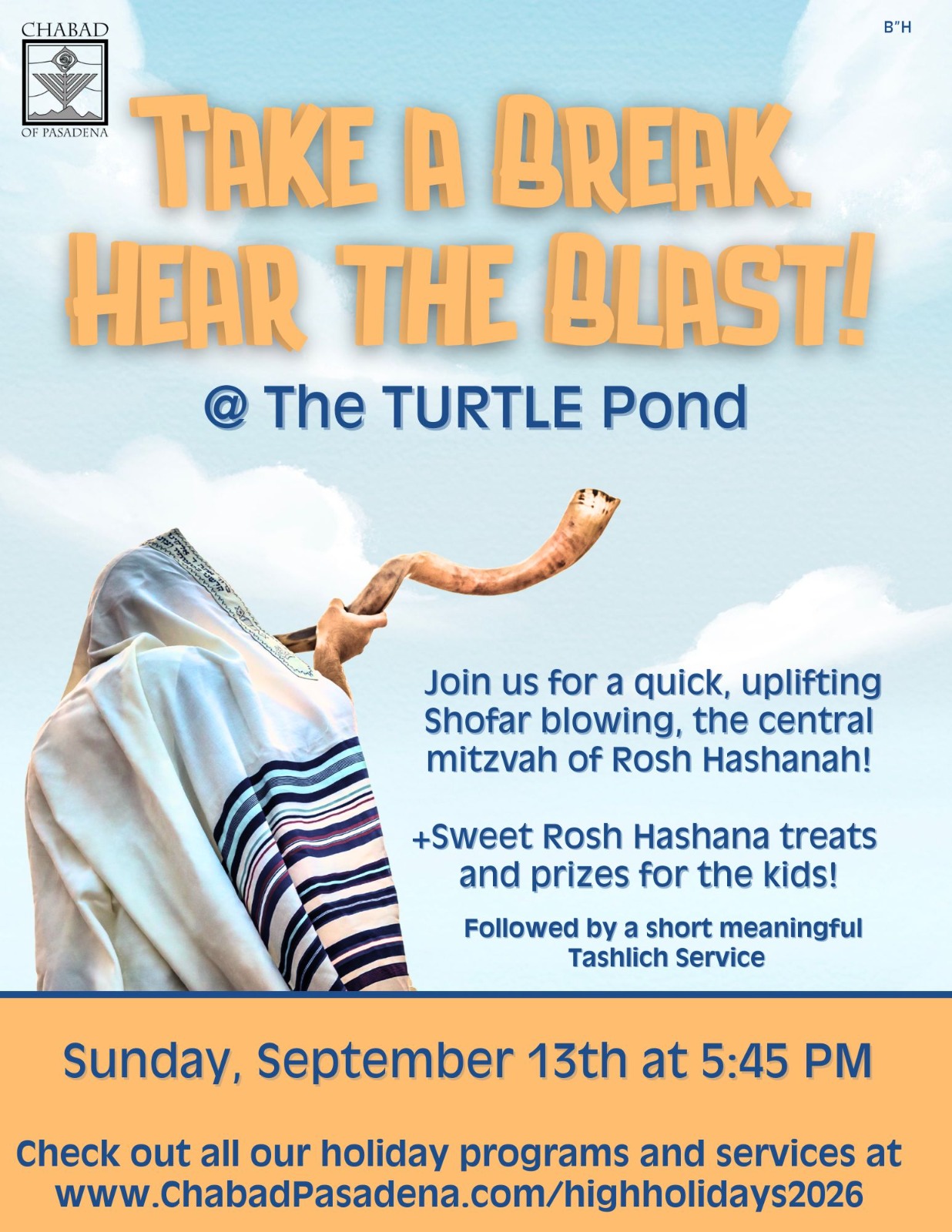 Take a Break. Hear the Blast! at The Turtle Pond