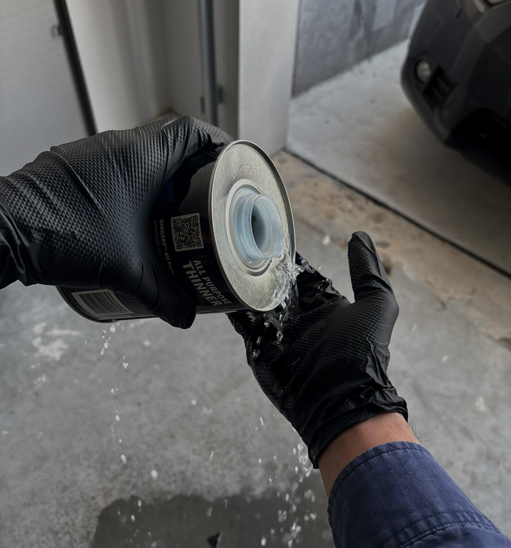 BLACKPALM gloves handling chemicals and solvents