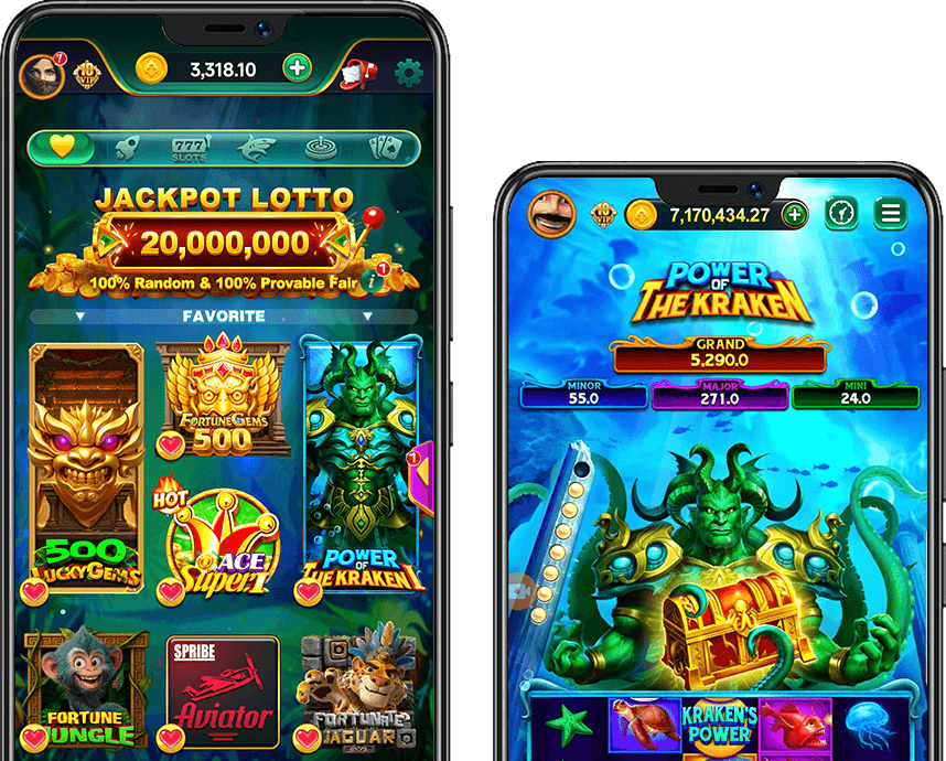 Casino Slot Games - Power of the Kraken & Jackpot Lotto