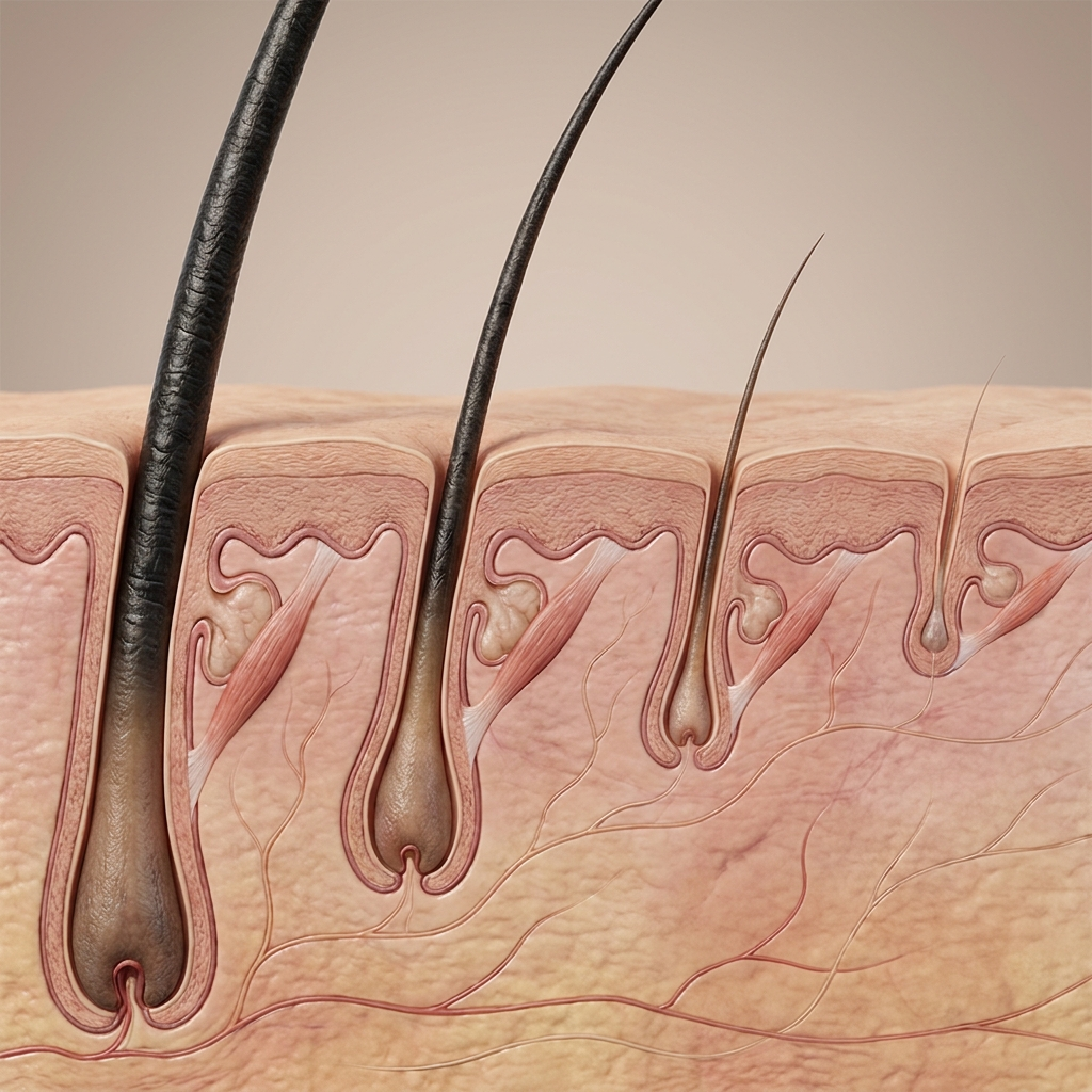 Hair follicle miniaturization