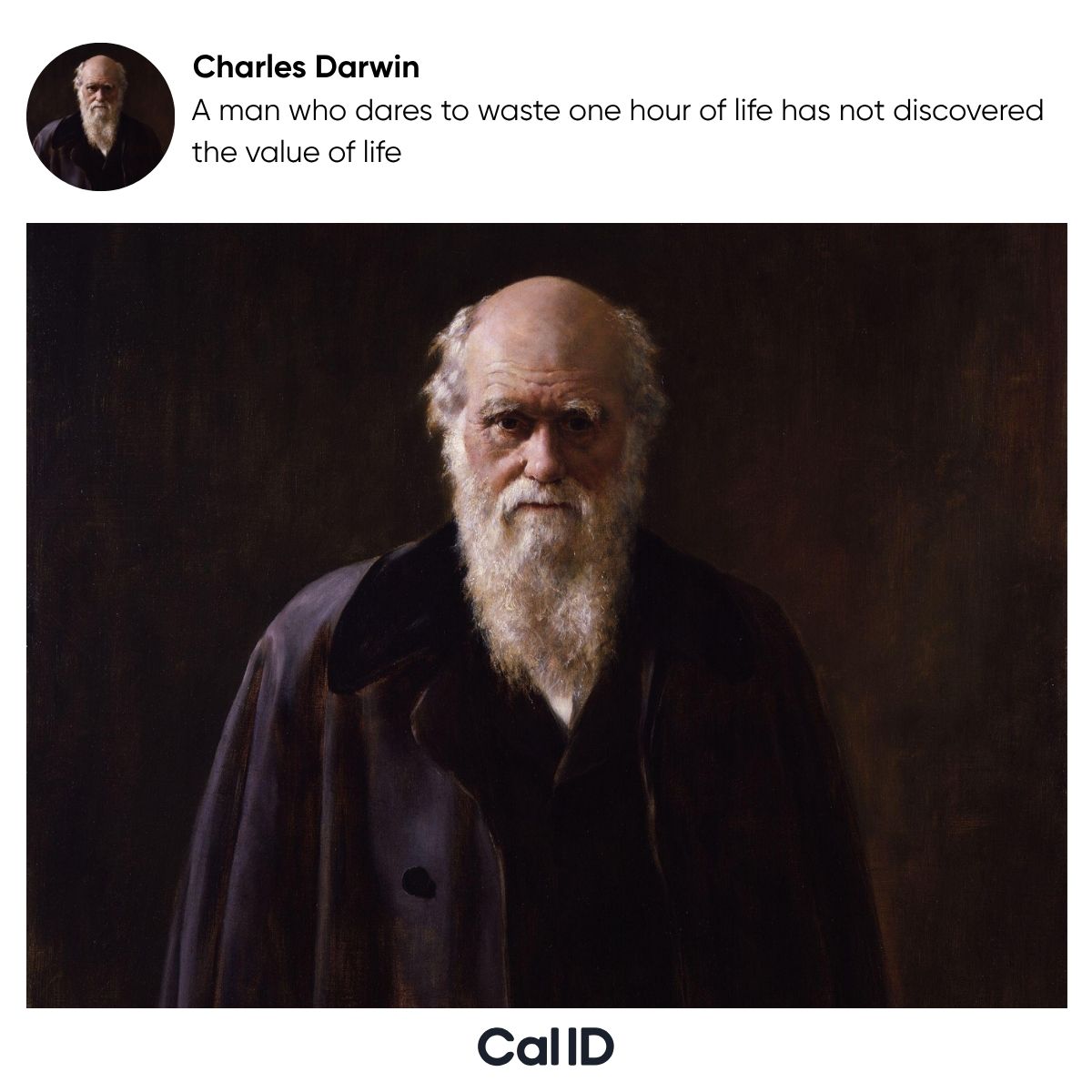 Charles Darwin inspirational quote graphic