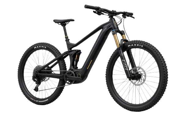 Trek Rail 9.7 Gen 3 electric mountain bike on a rocky trail