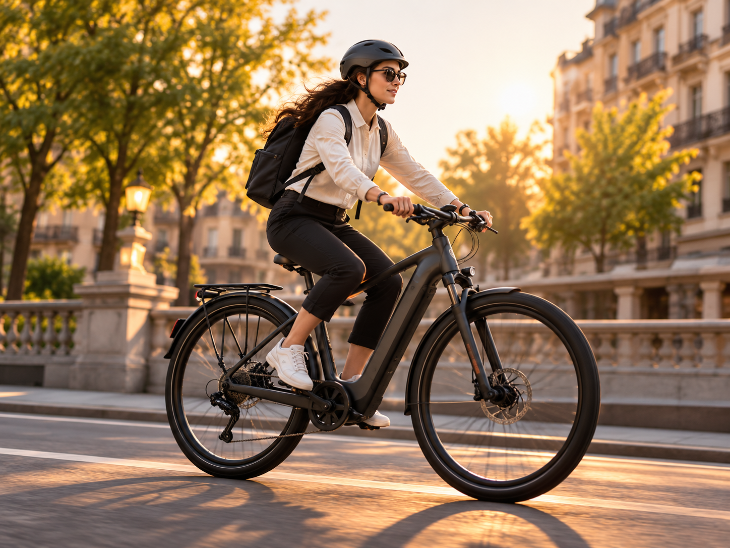 Cargo e-bike on a city street