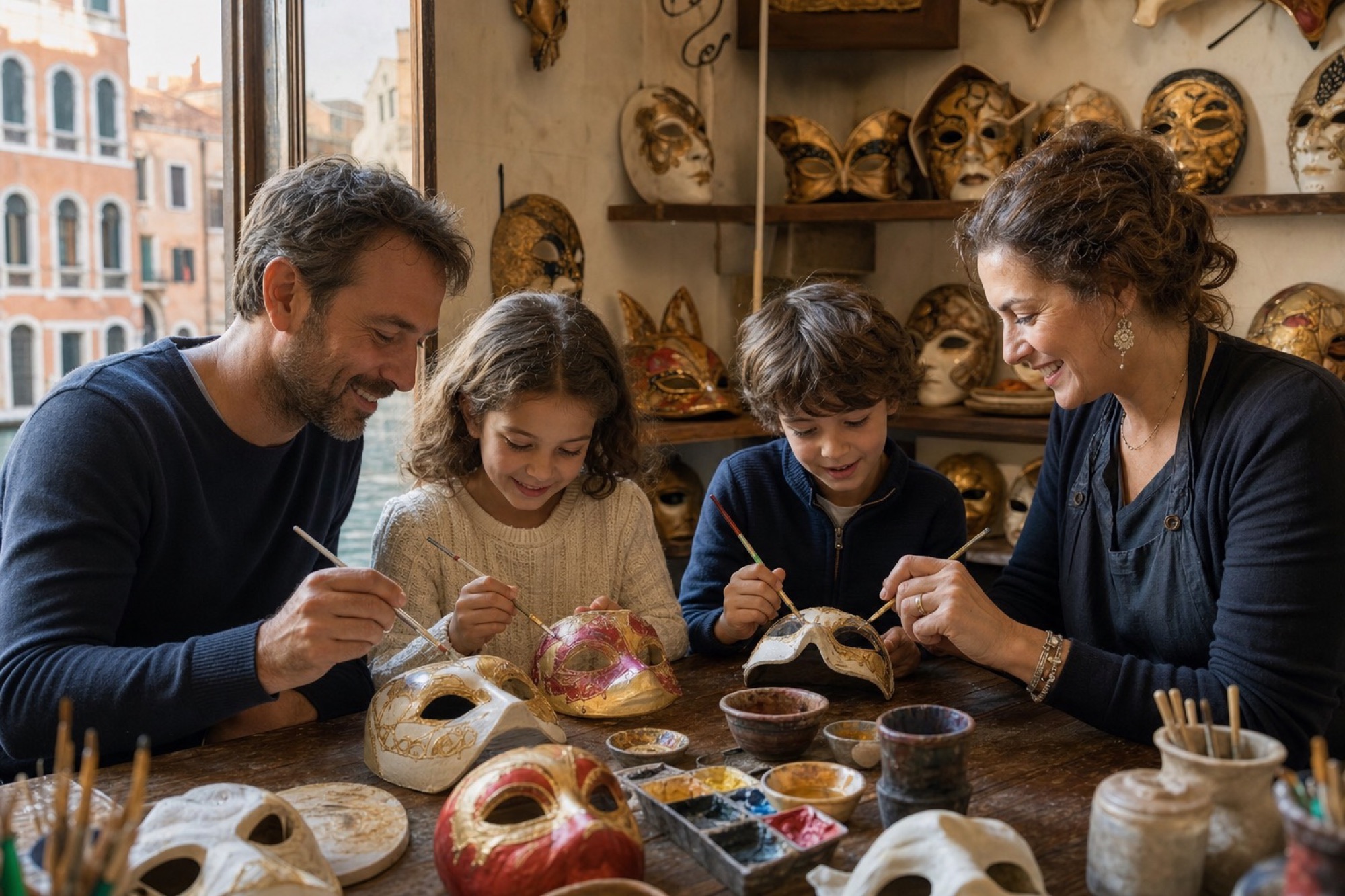 Decorate Venetian masks
