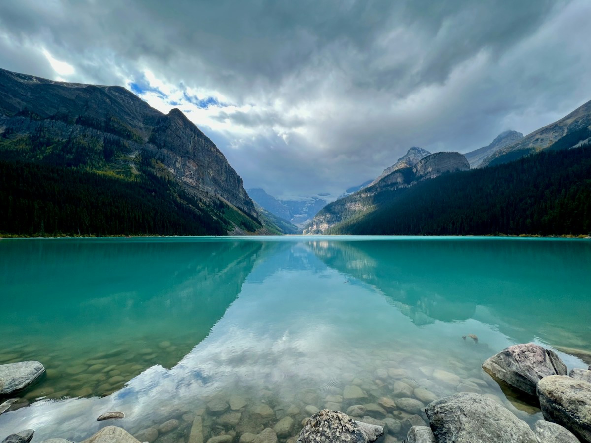 The turquoise waters of Lake Louise