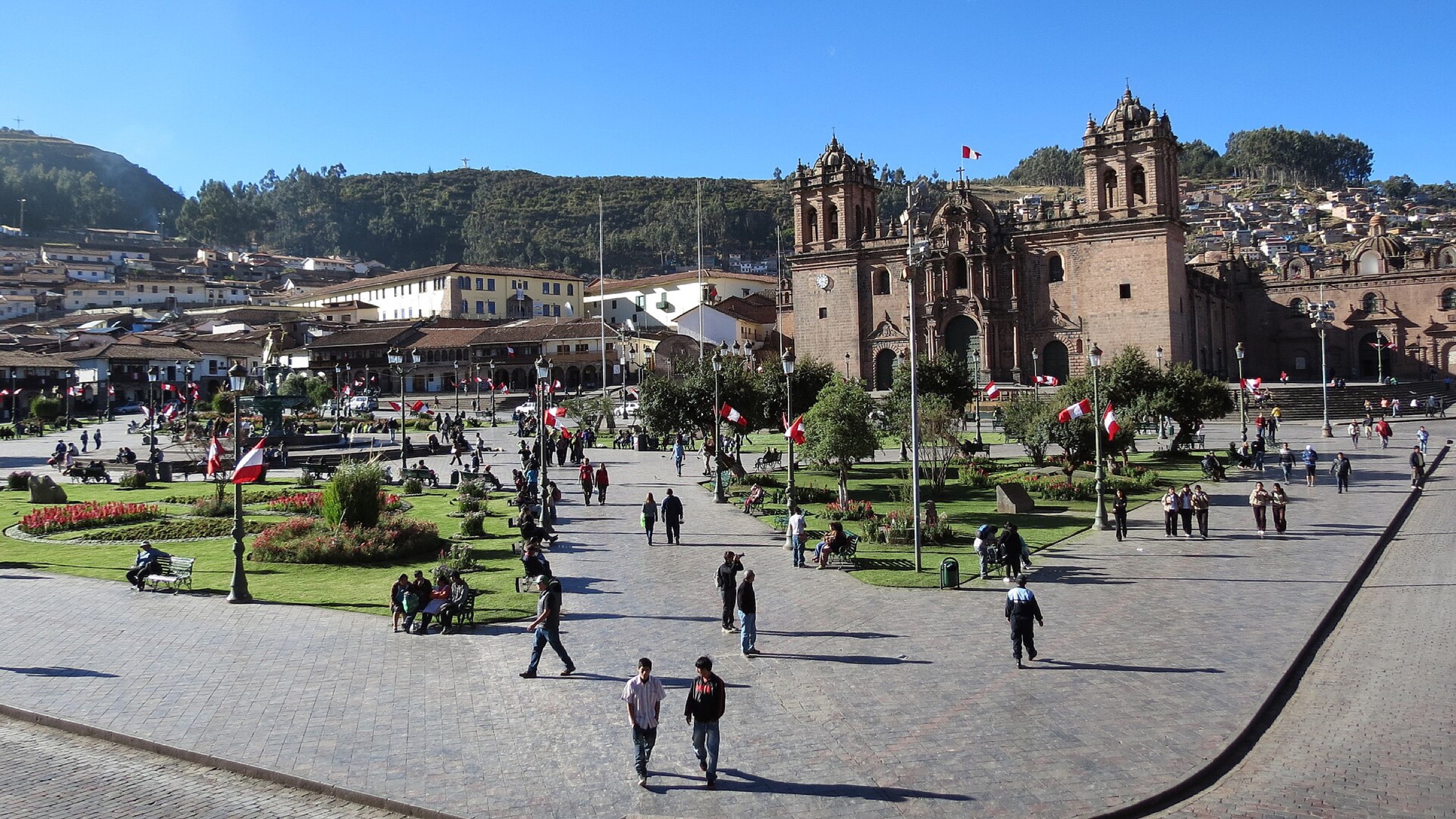 Cusco’s Plaza de Armas and cathedral