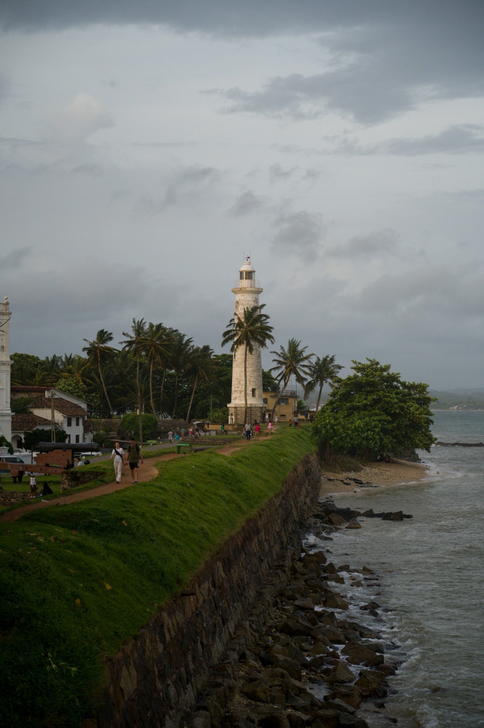 The lighthouse and ramparts of Galle Fort