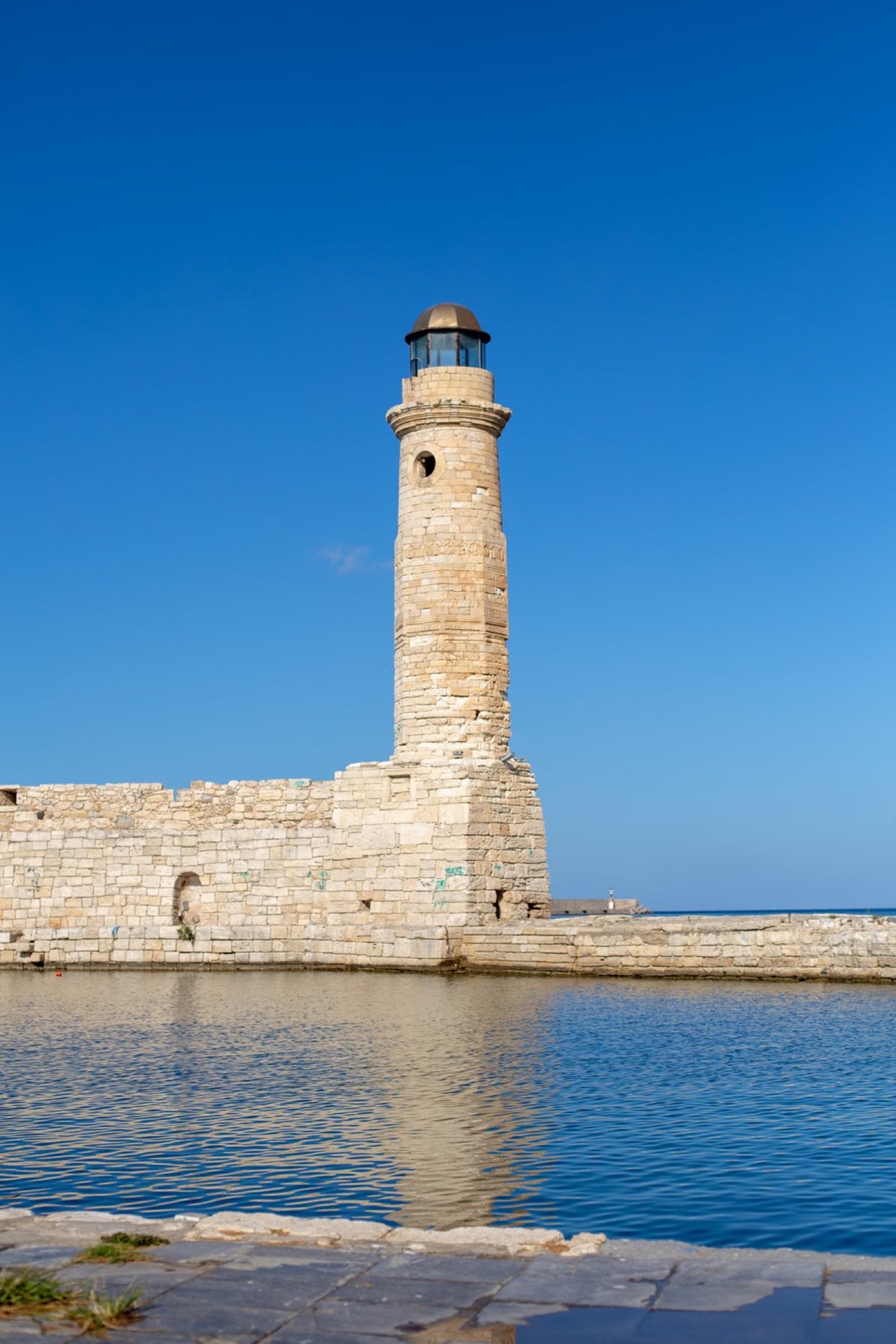 The Venetian lighthouse at Rethymno harbour